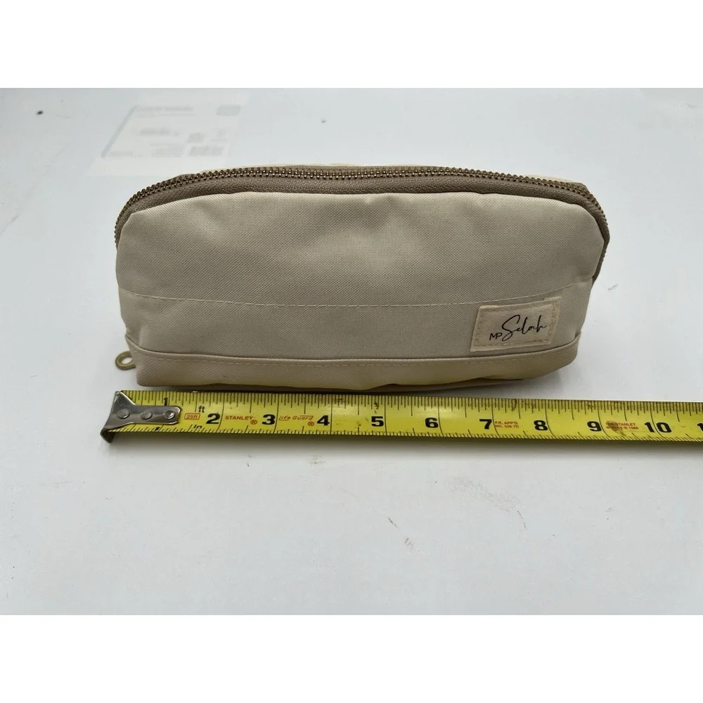 Mr. Pen Selah Pencil Case Cream Beige Zipper Pouch Organizer School Office